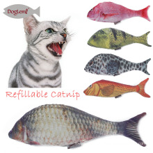 2017Doglemi Best Selling Pet Cat Chewing Catnip Fish Toy